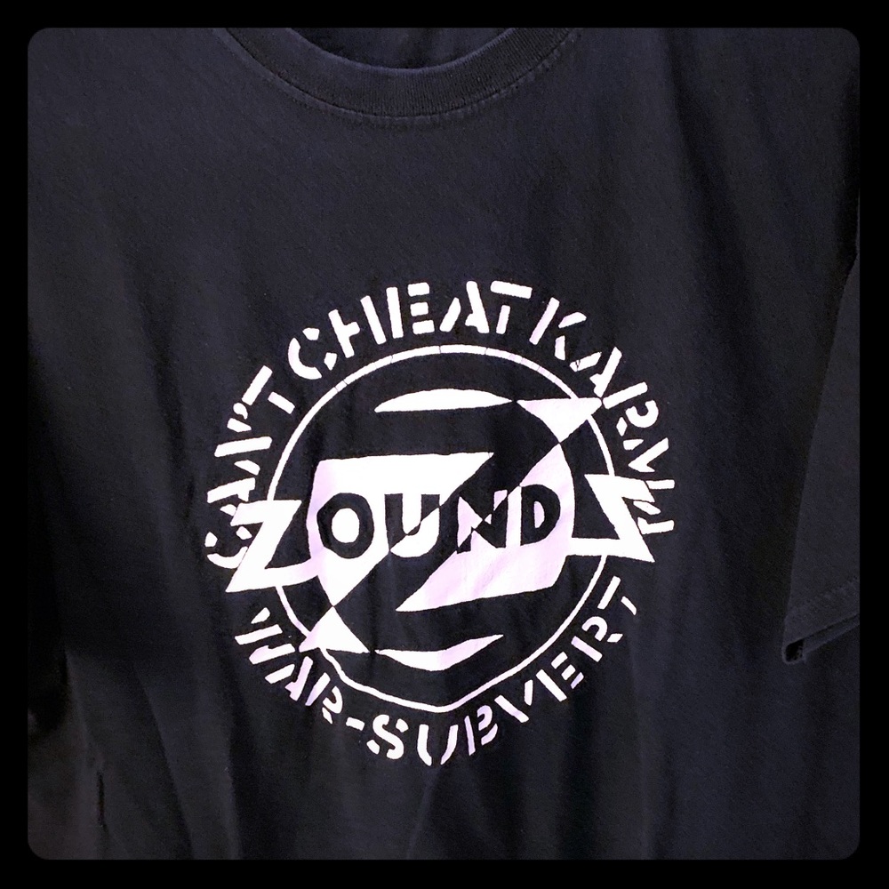 Zounds crust punk anarcho rocker band shirt